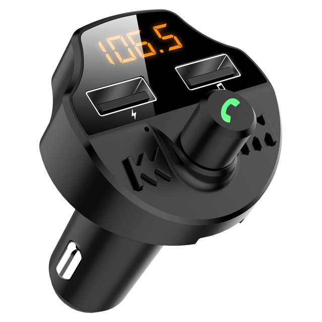 Transmisor FM Bluetooth LRH para automóvil cargador universal con carga USB dual manos libres
