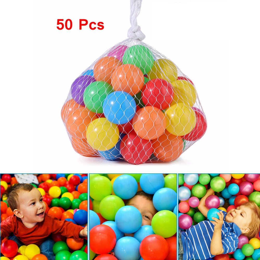 50Pcs Colorful Ball Ocean Balls Soft Plastic Ocean Ball Baby Kid Swim Pit Toy 