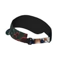 thumbnail image 2 of Fotbe Forest Plant Raccoon Visera Deportiva con Diseño, Gorra Abierta Ajustable de Algodón para Mujer y Hombre, 2 of 7