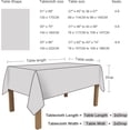 thumbnail image 6 of Floral Table Cloth Rectangle Table Fabric Tablecloth, Cotton Linen Washable Wrinkle Resistant Decorative Table Cover for Patio Kitchen Dining Parties, Indoor Outdoor(54" x 72"), 6 of 6