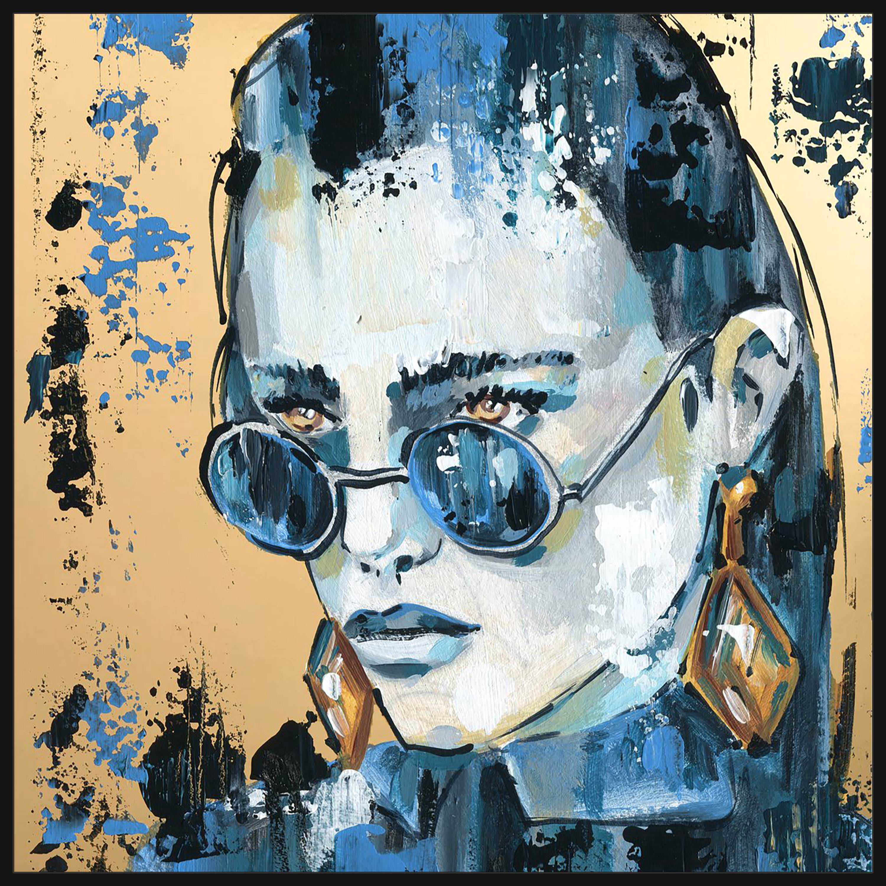 Ferocious Look Floater Framed Painting Print on Canvas