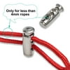 12pcs Spring Cord Locks Plastic Rope Lanyard Ends Stopper Double Hole Toggle Slider Fastener Silver Tone