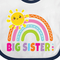 thumbnail image 4 of Inktastic Family Big Sister with Rainbow Girls Baby Bib, 4 of 4