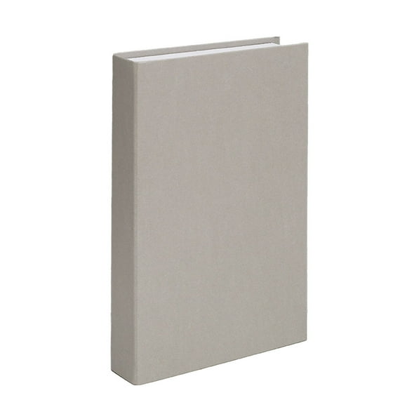 Injueey Libro de simulación, decoración en blanco, accesorio de moda hecho a mano para el hogar, adorno para dormitorio, de centro de Decoración Gris 22*15.5*4.5