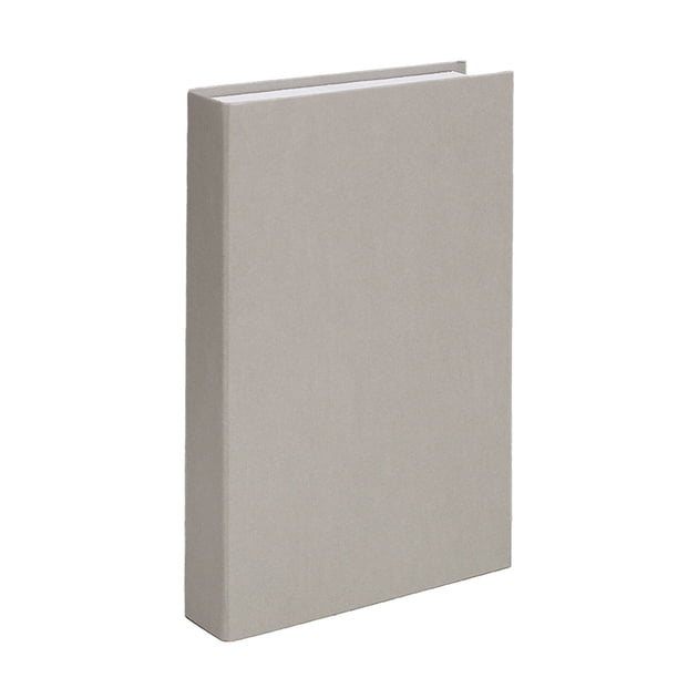 Injueey Libro de simulación, decoración en blanco, accesorio de moda hecho a mano para el hogar, adorno para dormitorio, de centro de Decoración Gris 22*15.5*4.5