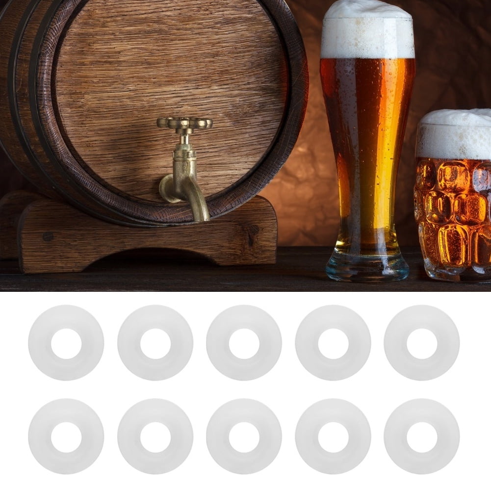 LYUMO 25Pcs Beer Swing Flip Top Bottle White Silicone Gaskets Home Brew