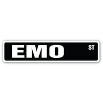 EMO Street Sign musician music rock rocker expressive | Indoor/Outdoor |  36" Wide
