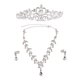 thumbnail image 5 of unbranded Conjunto De Joyería Plateada Con Tiara Y Pendientes De Aleación Para Y Compromisos, 5 of 7