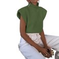 thumbnail image 5 of Txlixc Blusa de cuello alto de manga corta Txlixc moda, 5 of 5