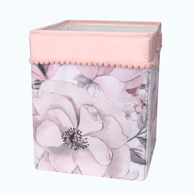 Cesta/Almacenamiento Botánico Para Bebé De Lambs & Ivy Signature - Rosa Floral