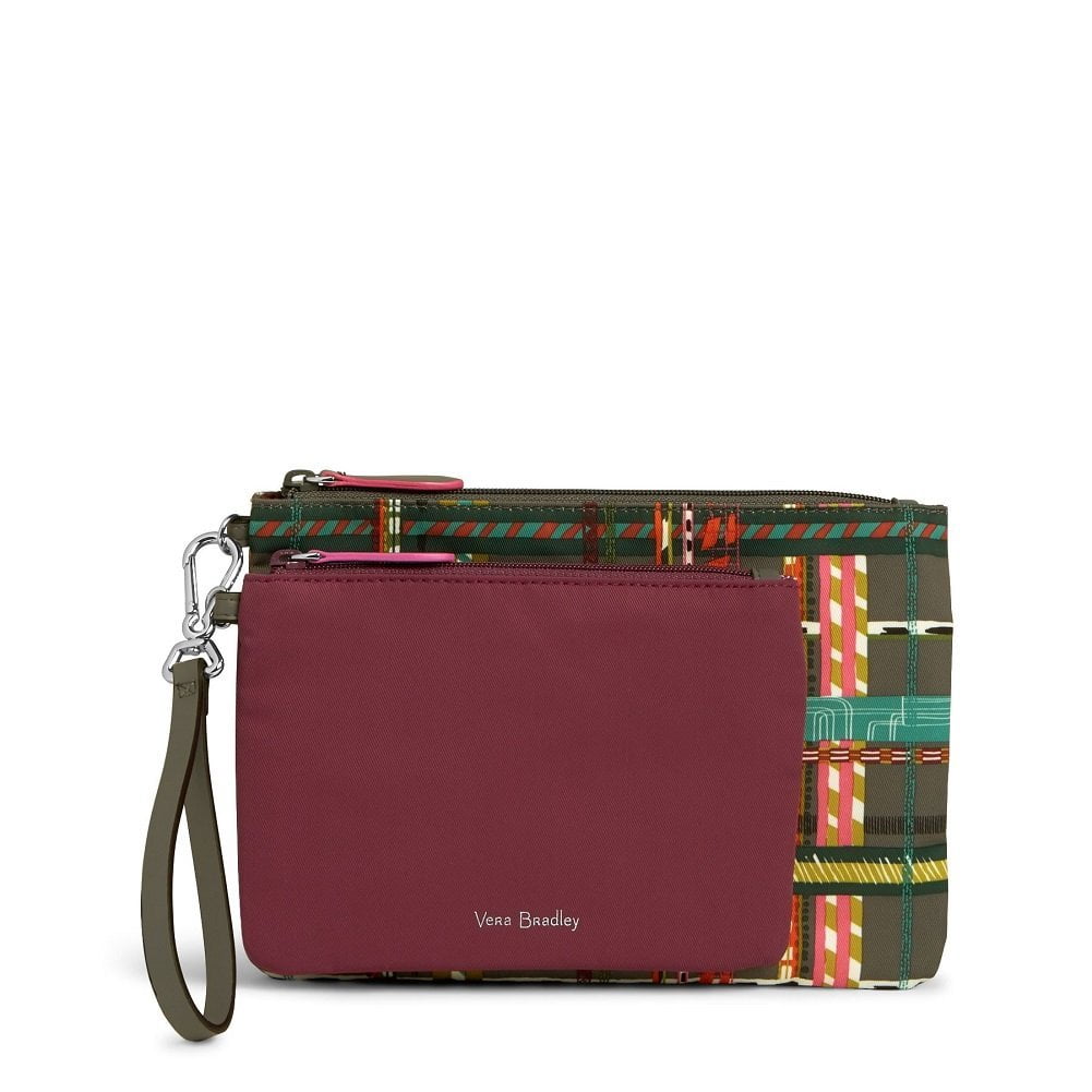 Vera Bradley Midtown Pouch Duo in Preppy Poly Hawthorn Rose