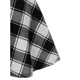 thumbnail image 4 of Gvmfive Women Checked Plaid Print Flare Skater Skirt, 4 of 4