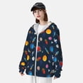 thumbnail image 3 of Fotbe Space Cartoon Chaqueta con Protección Solar UPF 50+ para Hombre y Mujer, Camisa con Capucha y Bolsillos-Medium, 3 of 7