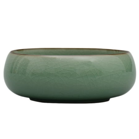 

1Pc Ink Brush Washer Celadon Water Pot Tea Basin Tea Ceremony Accessories