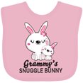 thumbnail image 3 of Inktastic Grammy's Snuggle Bunny Easter Girls Baby Bib, 3 of 4
