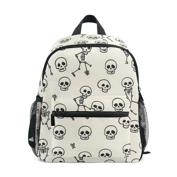 ALAZA Cute Skeleton School Backpack Small Bookbag Mini Bags