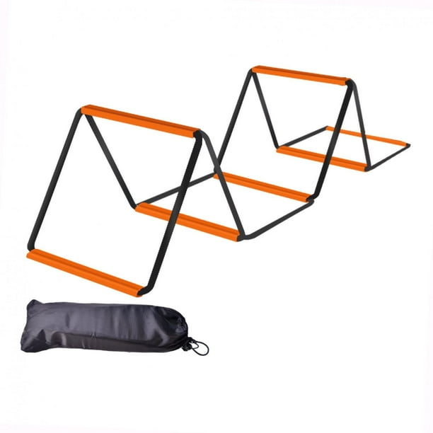 Escalera de agilidad, equipo de entrenamiento de agilidad, plegable, flexible, multifunción, para fútbol. 6 Rejillas Con Bolsa