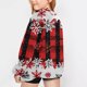 thumbnail image 5 of Blusas y camisas de manga larga con cuello redondo para niños Estampados navideños de manga larga Casual Suelto Forro polar para mayor calidez Sudadera con capucha de manga larga con cuello redondo pa, 5 of 5