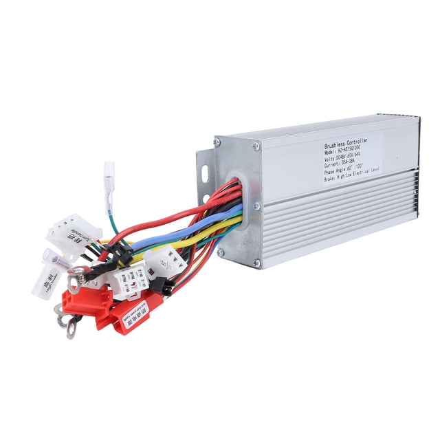 Controlador Sin Escobillas, aleación De Aluminio 48V 60V 64V Disipación De Calor Controlador De Motor De Bicicleta Eléctrica Estable Y Sensible Para Scooter Eléctrico