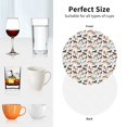 thumbnail image 6 of Gaeub Horse Print 4 Pcs Leather Coasters for Drinks ,Drink Coasters Sets,Drink Table Cup Coasters for Living Room Kitchen Coffee Decor-Round Shape, 6 of 6