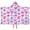 Butterfly and Pink, variant on Butterfly and Monarch Orange Pattern Teens Hooded Bath Towel Wrap for Ages 3 To 12,Quick Dry Lightweight Soft Microfiber Bath Beach Pool,50"x30"