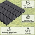 thumbnail image 3 of Miniyam 44-Pack 12" x 12" Gray Interlocking Polypropylene Deck Tiles, Outdoor Flooring for Balcony and Garden, 3 of 10