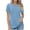 Light Blue, variant on Otvok Womens Short Sleeve Solid Color Basics Crewneck Casual Top Pullover T-Shirt