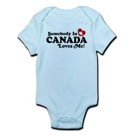 CafePress - Somebody In Canada Loves Me Infant Bodysuit - Baby Light