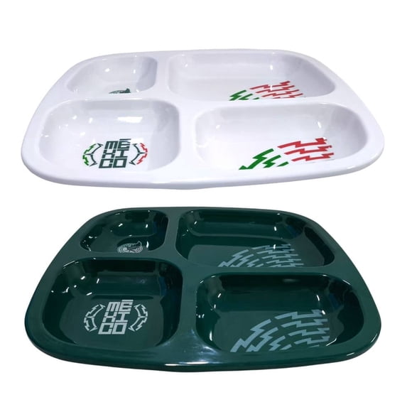Plato Selección Nacional de México FMF de plástico con divisiones