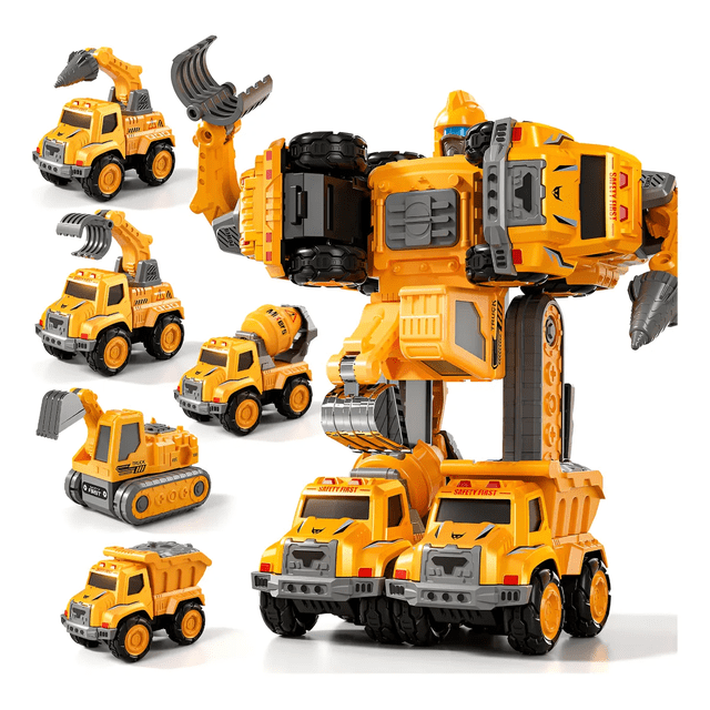 Set De Robot Transformer 5 En 1 Xtellar amarillo