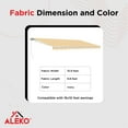 thumbnail image 5 of ALEKO 16'x10' Retractable Awning Fabric Replacement, Ivory Color, 5 of 10