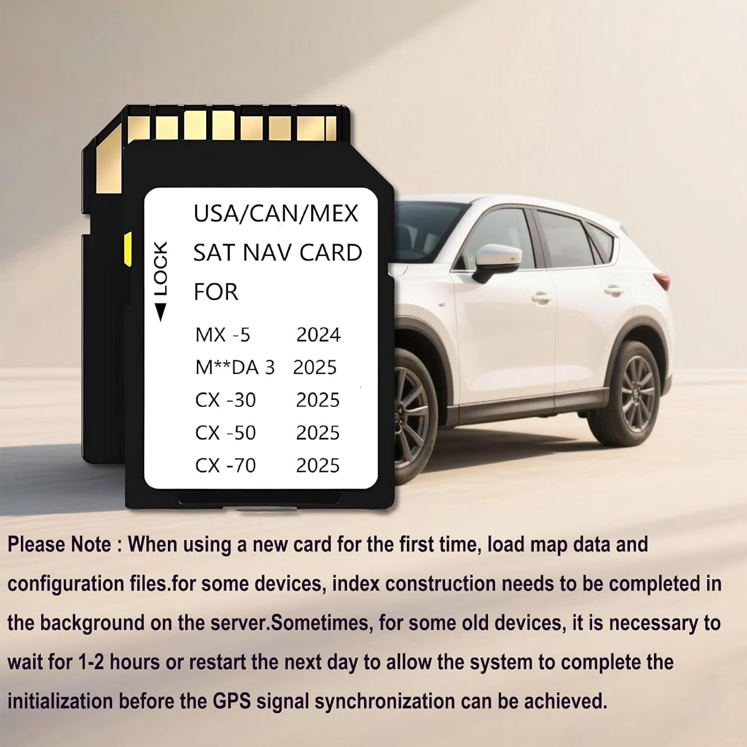 2025 2026 Latest Navigation SD Card Compatible with 2025/2026-3,2024/2025/2026-MX-5, 2025/2026-CX-30, 2025/2026-CX-50, 2025/2026-CX-70