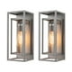 thumbnail image 1 of Aplique de Pared Exterior Mirrea 35x14cm Impermeable Gris Mate Paquete de 2, 1 of 9