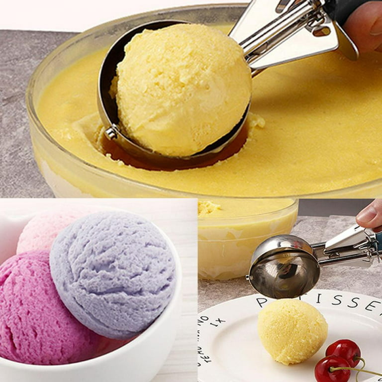 Portion Scoop Set, 3 PCS Cookie Scoops, Ice Cream Scoop, Dishers Scoops,  Cupcake