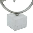 thumbnail image 6 of 14" x 18" Gray Metal Swirl Abstract Sculpture with Marble Base, by DecMode, 6 of 10