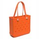 thumbnail image 1 of Bolsas de playa grandes a la moda, cestas de almacenamiento impermeables de goma EVA, bolso de compras de viaje, bolso de hombro para mujer, bolsa de gelatina de Color sólido, 1 of 5