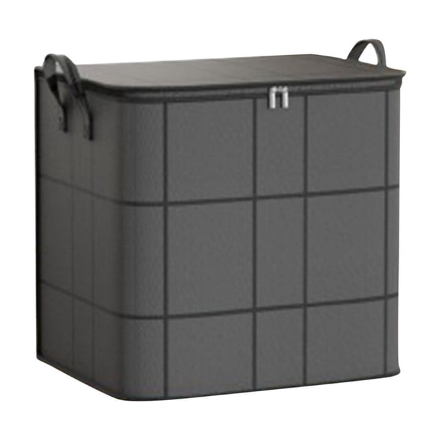 Bolsa de almacenamiento con cremallera,gruesa y no tejida,para edredones,ropa y artículos de uso diario.Organizador de gran capacidad con compartimentos para el hogar,el armario o para viajes.