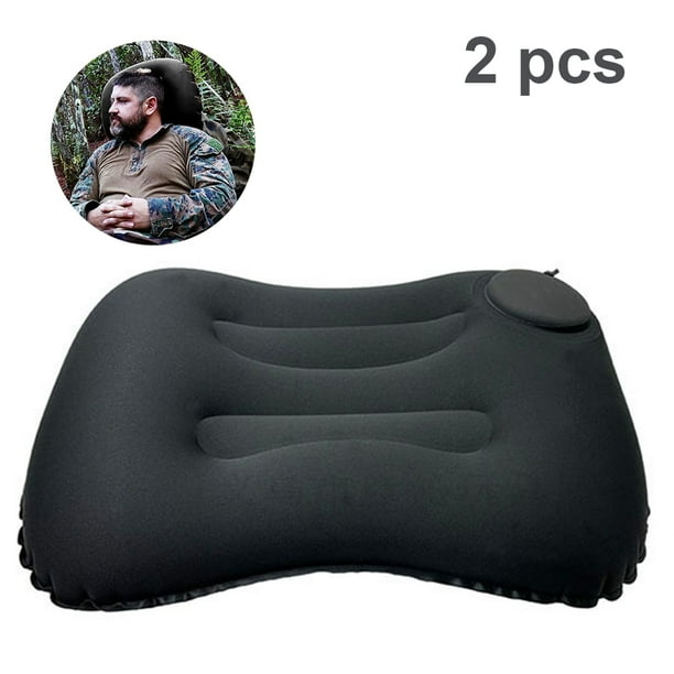 Inflatable Travel Pillow Protable Hand Press TPU Inflatable Pillow for Camping Compressible Ergonomic Neck Lumbar Support Perfect for Beach Backpacking Road Trips and Airplanes Walmart