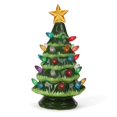 thumbnail image 1 of Ceramic Christmas Tree - Tabletop Tree With Lights - (6.75 Inch Small Green Christmas Tree/Multicolored Lights) - Lighted Vintage Ceramic Tree, 1 of 4