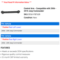 thumbnail image 2 of Control Arm - Compatible with 2006 - 2010 Jeep Commander 2007 2008 2009, 2 of 2