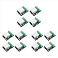 thumbnail image 1 of 12 Piezas RJ45 Ethernet Hembra Conector de Enchufe Placa de Ruptura, Placa de Conector de 2,54 mm Terminal Adaptador de Red Blindado, 1 of 5