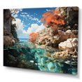 thumbnail image 2 of Designart "Landscape Of Coral Patchwork And Corals" Coral Wall Art Prints, 2 of 7