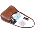 thumbnail image 4 of WSRYDJDL Bolso pequeño para mujer, bolsos de hombro ajustables, bolso de mano con patrón de cocodrilo con cierre de cremallera, retro, 4 of 5