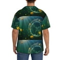 thumbnail image 5 of Disketp Men's Hawaiian Jelly Fish Print Shirts Button Down Holiday Beach Shirts-3X-Large, 5 of 7