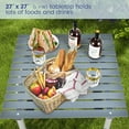 thumbnail image 4 of Gymax Folding Outdoor Camping Table w/ Carry Bag for Beach Picnic BBQ Camping Fishing, 4 of 10