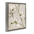thumbnail image 3 of Stupell Industries Neutral Dogwood Branches Floral Painting Gray Floater Framed Canvas Art Print Wall Art, 18 x 18, 3 of 9