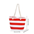 thumbnail image 3 of CHUMUD Women's Striped Canvas Beach Bag - Thick Rope Handles, Large Tote for Pool, Shopping & Vacation, 3 of 5