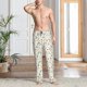 thumbnail image 2 of Fotbe Mini Wildflower Watercolor Pantalones de Pijama para Hombre, Pantalones de Dormir, Pantalones de Casa con Cintura Ajustable y Bolsillos-X-Large, 2 of 6