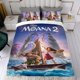thumbnail image 4 of Moana 2 Conjunto de sábanas temático, trío de piezas, cómodo y amigable con la piel, diseño único, regalo de decoración para el hogar para familiares, amigos y fans,140cm *210cm, 4 of 6