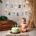 thumbnail image 4 of Lion 1st Birthday Decoration, Lion 1st Birthday Photo Banner Newborn to 12 Months Growth Record Milestone Photo Banner for Jungle Safari Wild Animal 1st First Birthday Decoration, 4 of 6